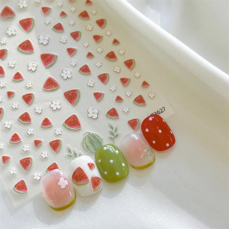 One Unit Watermelon Nail Art Stickers
