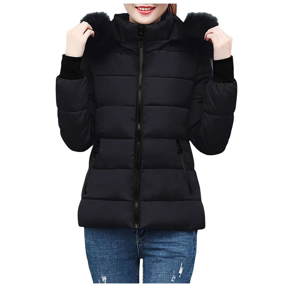 Women's Elegant Lightweight Winter Jacket – Warm Feather Down Coat