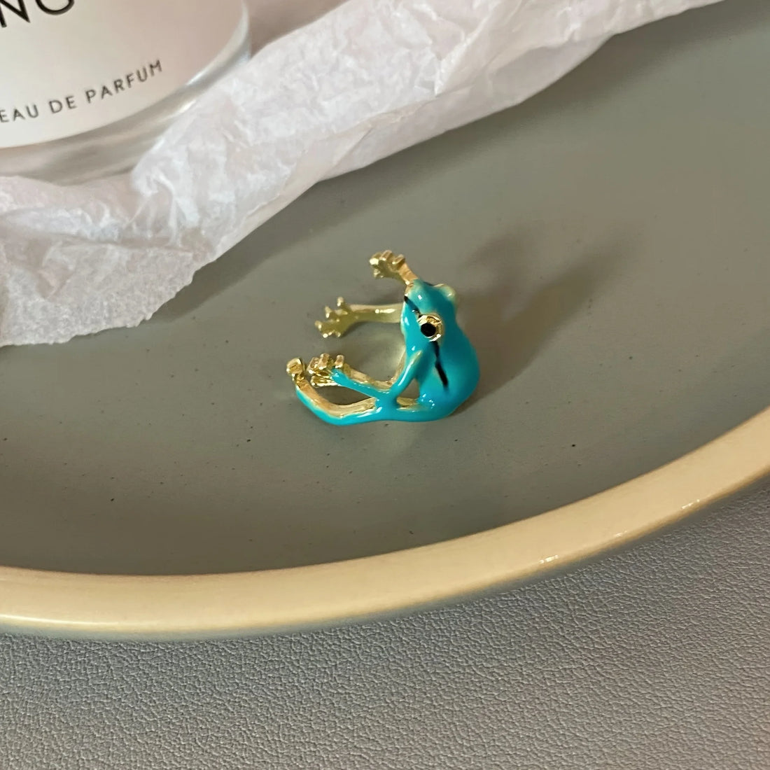 2 Pcs Frog Adjustable Ring - Cute & Hip-Hop Style | Animal Ring | Perfect For Daily Wear & Parties