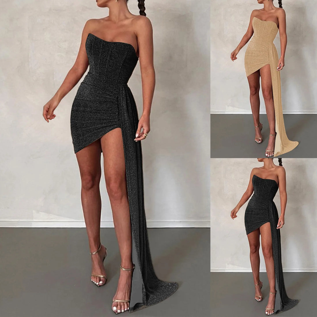 Elegant Women's Sexy Backless Prom Dresses