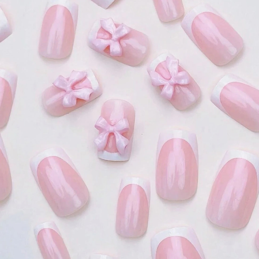 24 Fall Nails Designs | Pink three-dimensional butterfly decoration, delicate and elegant