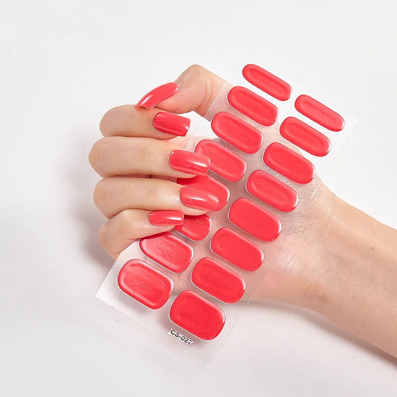 Gradient Nail Art Designs | Multi Color Self Adhesive Slider | Press on Nail Decal