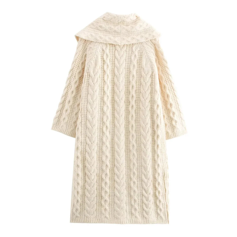 Medium Long Coat Women with open collar | winter new style