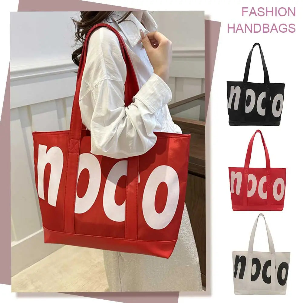 Tote Bag Design Ideas | Handbag PU Leather Shopping Work Bag for Women