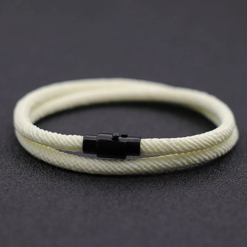 Boyfriend Gift deas | New Minimalist Men Rope Bracelet Double Layer | Gift Magnet