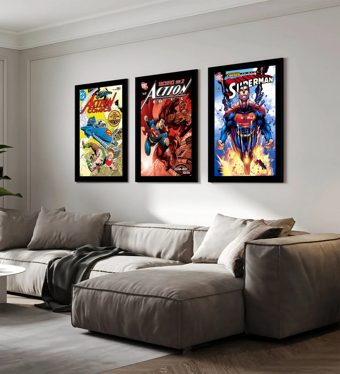 DC Book Covers Self-adhesive Poster Movie Figures Home Decoration | Superman Wall Decor