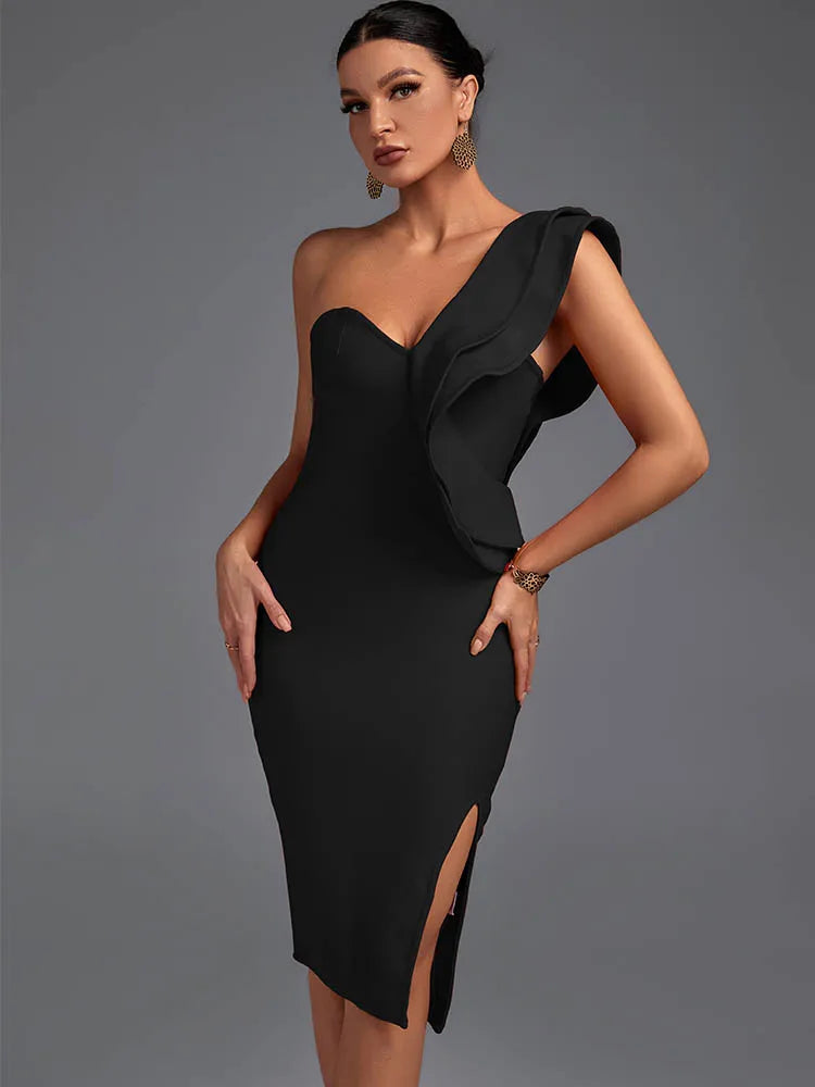 Bodycon Dress Formal | Evening Party Elegant Sexy One Shoulder Outfit