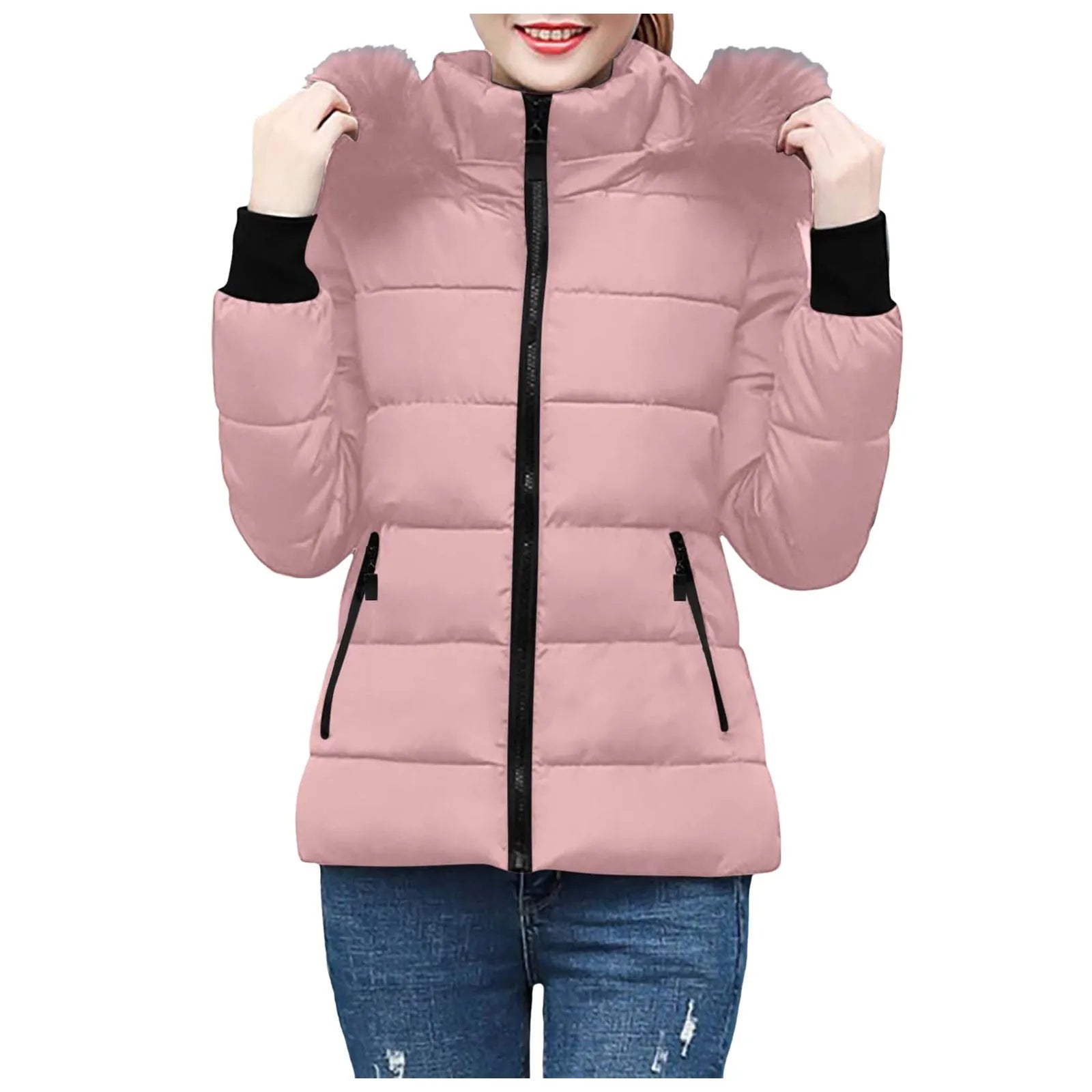 Women's Elegant Lightweight Winter Jacket – Warm Feather Down Coat