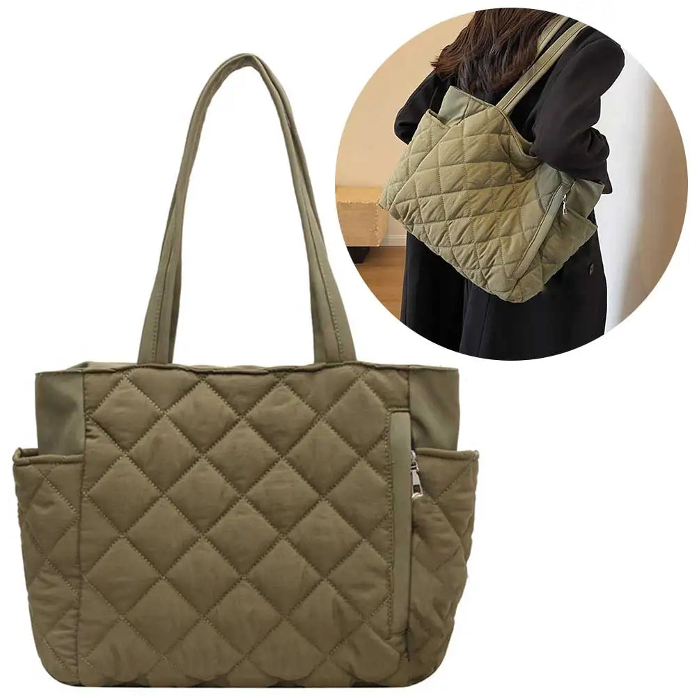 Women Padded Hobo Handbag | Zipper Crossbody Bag | Adjustable Strap Shoulder Bag