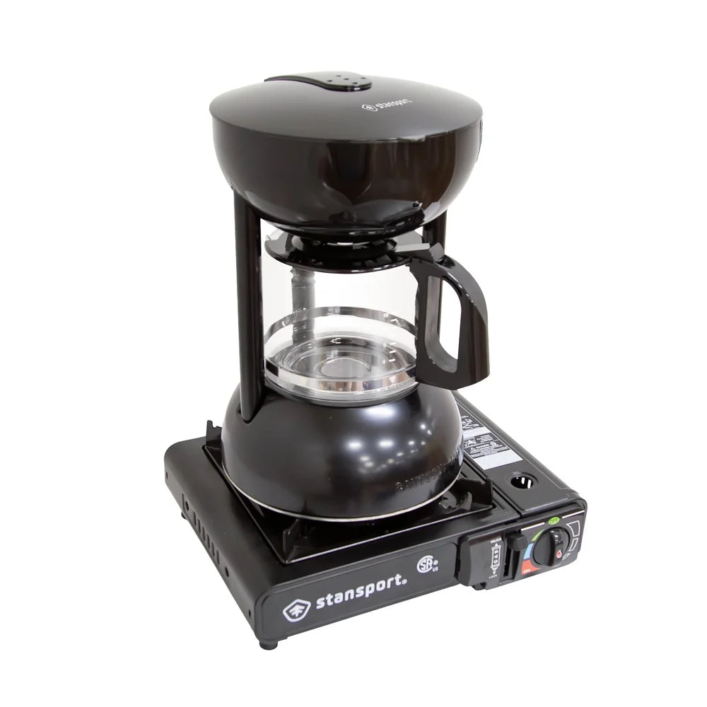 Stovetop Coffee Maker - 10 Cups Fast Heating Easy Filling Storage
