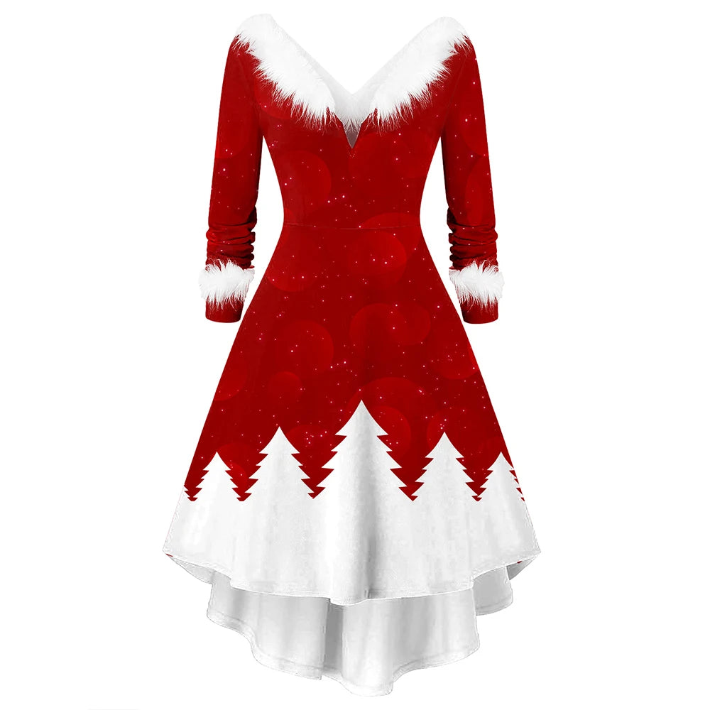 Christmas Dress Women | Elegant Vintage Cosplay Party Long Dresse for Female
