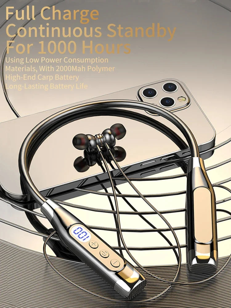 New Bluetooth Earphones Wireless Headphones Magnetic | Sports neckband price