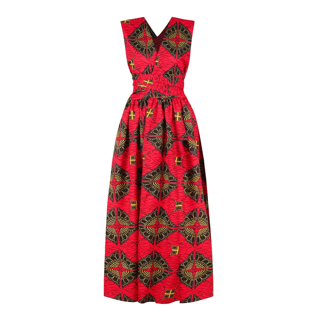 Multi-Way Wearable African Print Summer Dress for Women