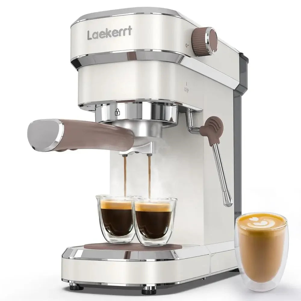 20 Bar Espresso Machine With Milk Frother Steam Wand Compact - PID Temperature Control