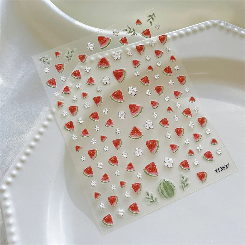One Unit Watermelon Nail Art Stickers