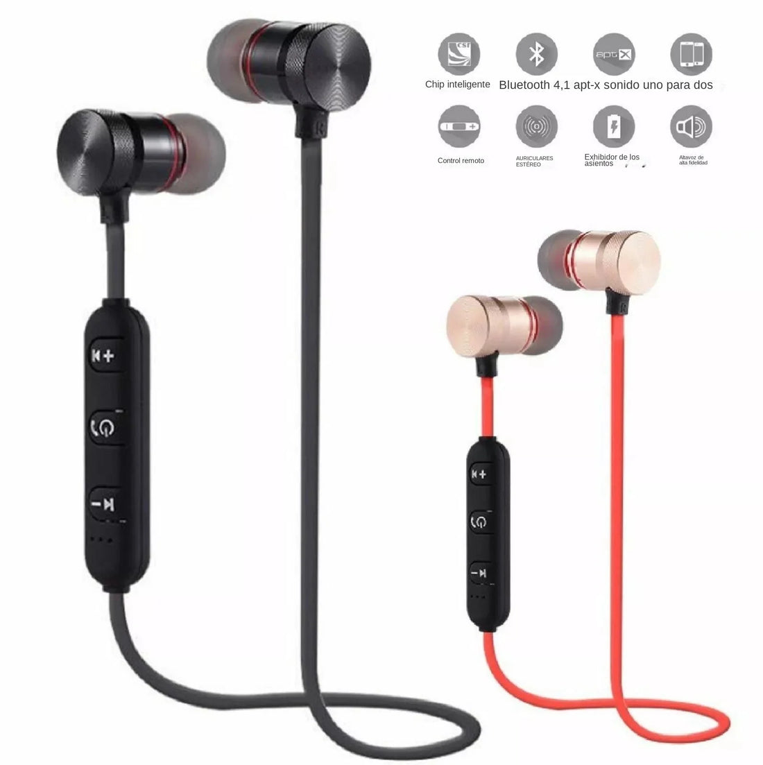 XT6 Wireless Bluetooth Earphones | Magnetic Wireless Headphones Mic