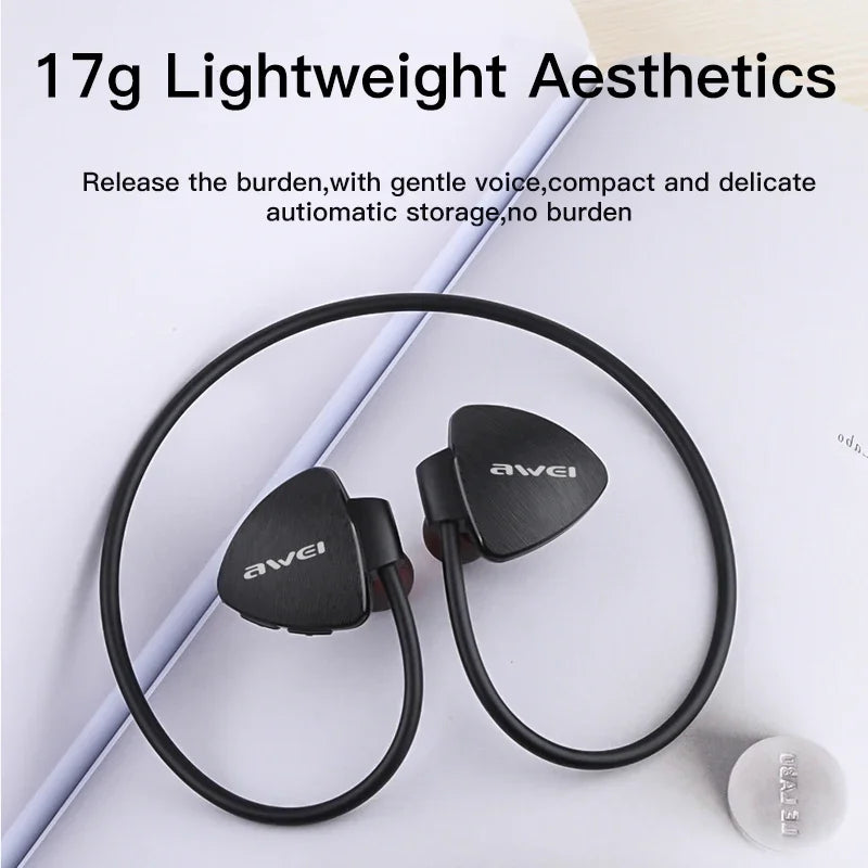Awei A847BL Wireless Bluetooth Sport Earphones HD| Sound Neckband With Microphone