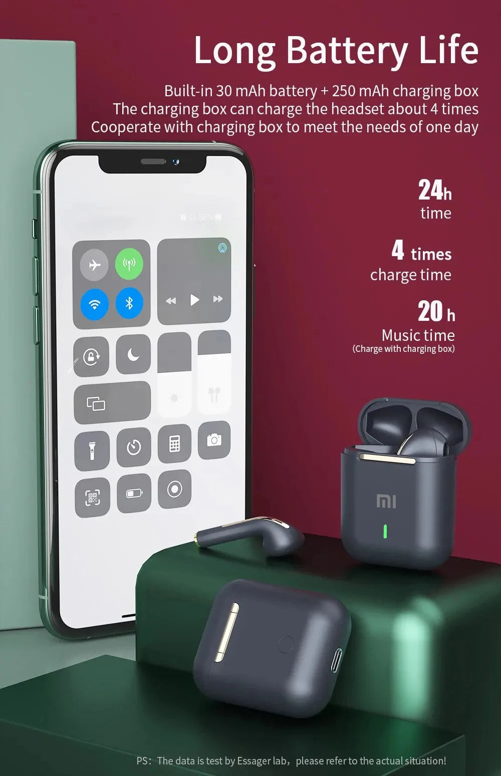 Original XIAOMI Wireless Earphones | Game Waterproof Headset with Mic TWS Touch-controlled