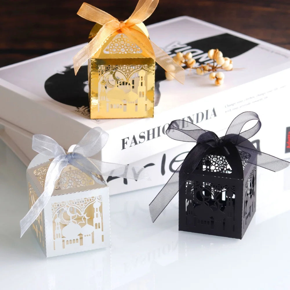10pcs Eid gift Box For Ramadan Kareem Decoration Party Supplies
