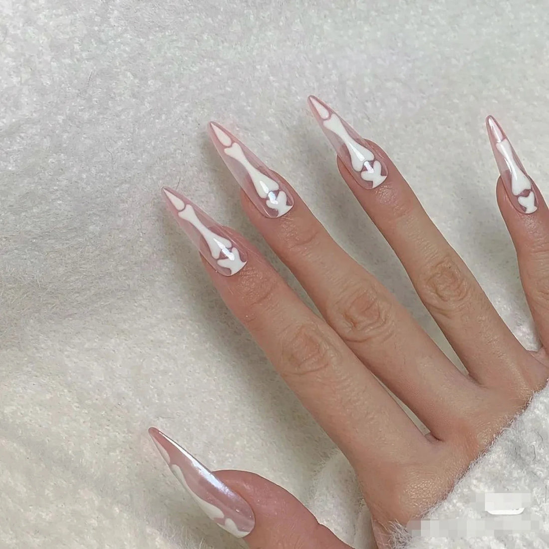 10 Halloween Acrylic Nails | Natural Unbreakable Nail Simple Wear For Fingernail DIY Nails
