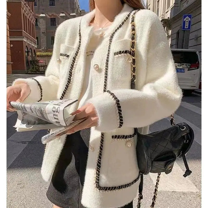 Warm Cardigans For Winter | Elegant Womens 2025 Autumn Winter Cardigan Coat | Knit Sweater