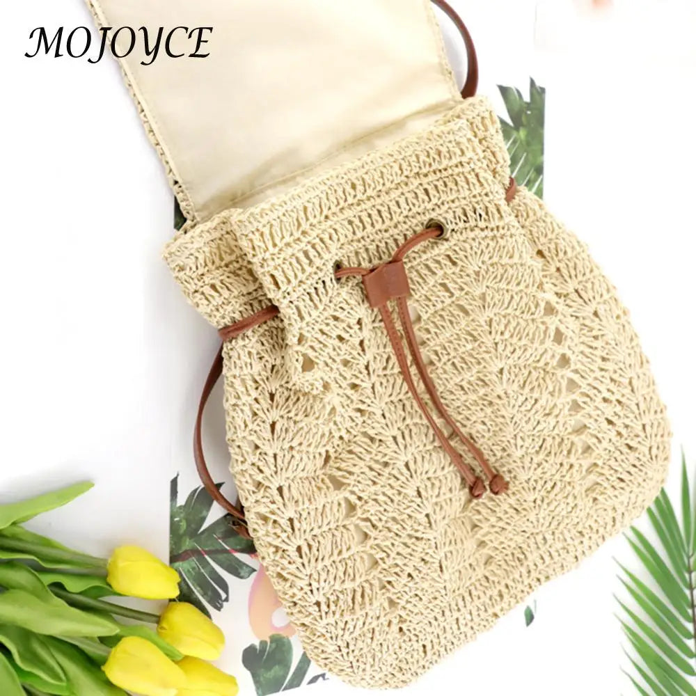 Casual Shoulder Bags For Ladies | Hand-Woven Female Beach Holiday Simple Purse for Women