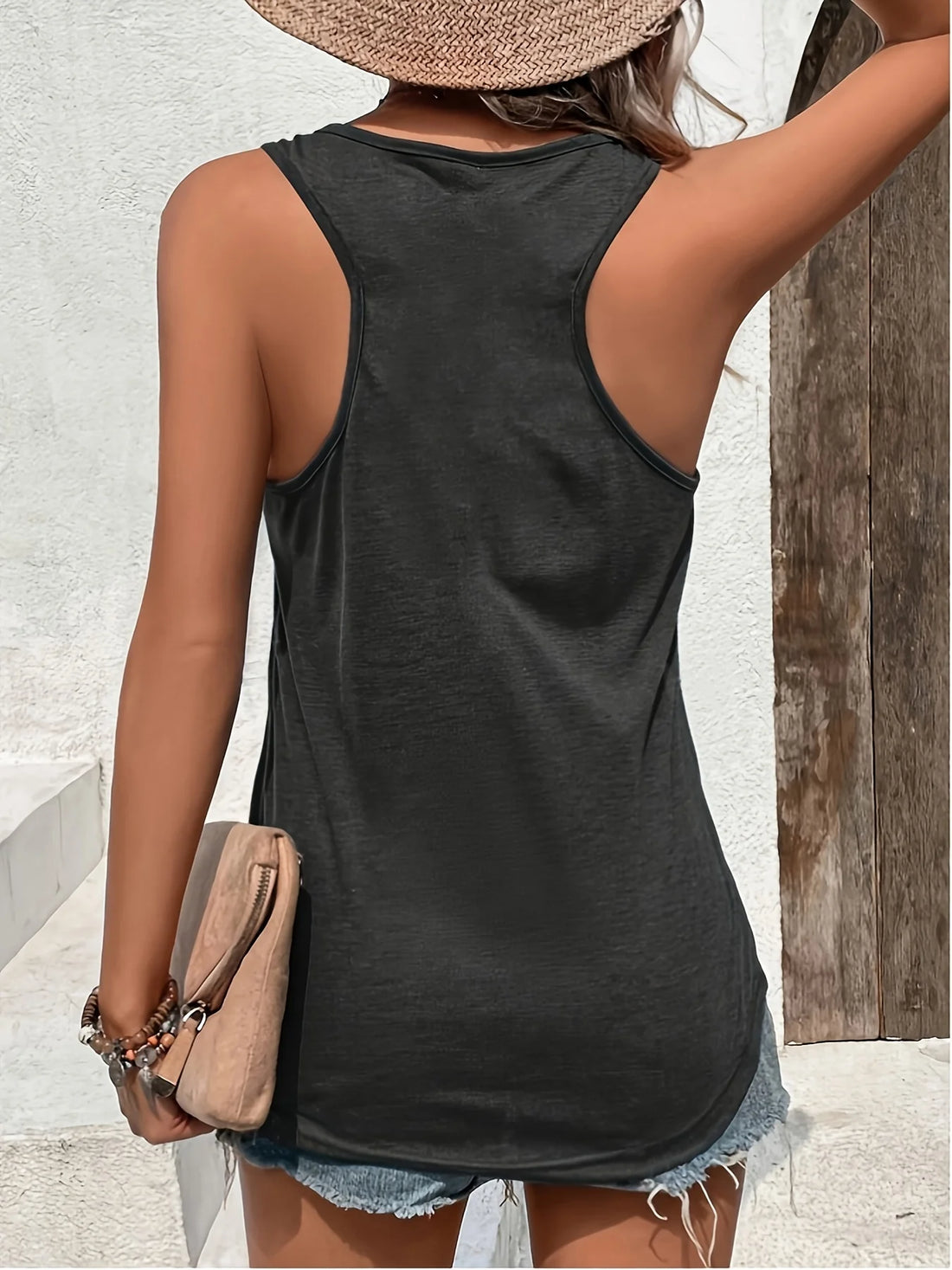 Vest Dress Women's | Printed Summer women's loose and personalized dream catcher mesh printed vest top T-shirt