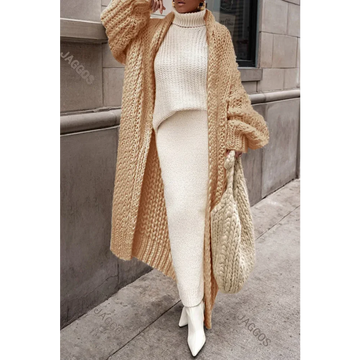 Maxi Cardigan | Women Sweater | Solid Knitted Cardigan | Loose Clothes Women Oversized Cardigan