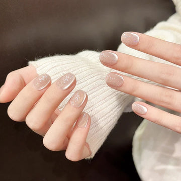 10 Cat Eye Nails Design | Simple Fashion Oval Press on Nails | Full Cover False Nails