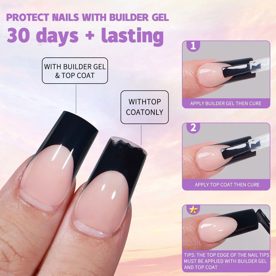 150Pcs/Box Coffin Almond Nail Shape | Artificial Acrylic Patches Reusable Press On Nail Tips