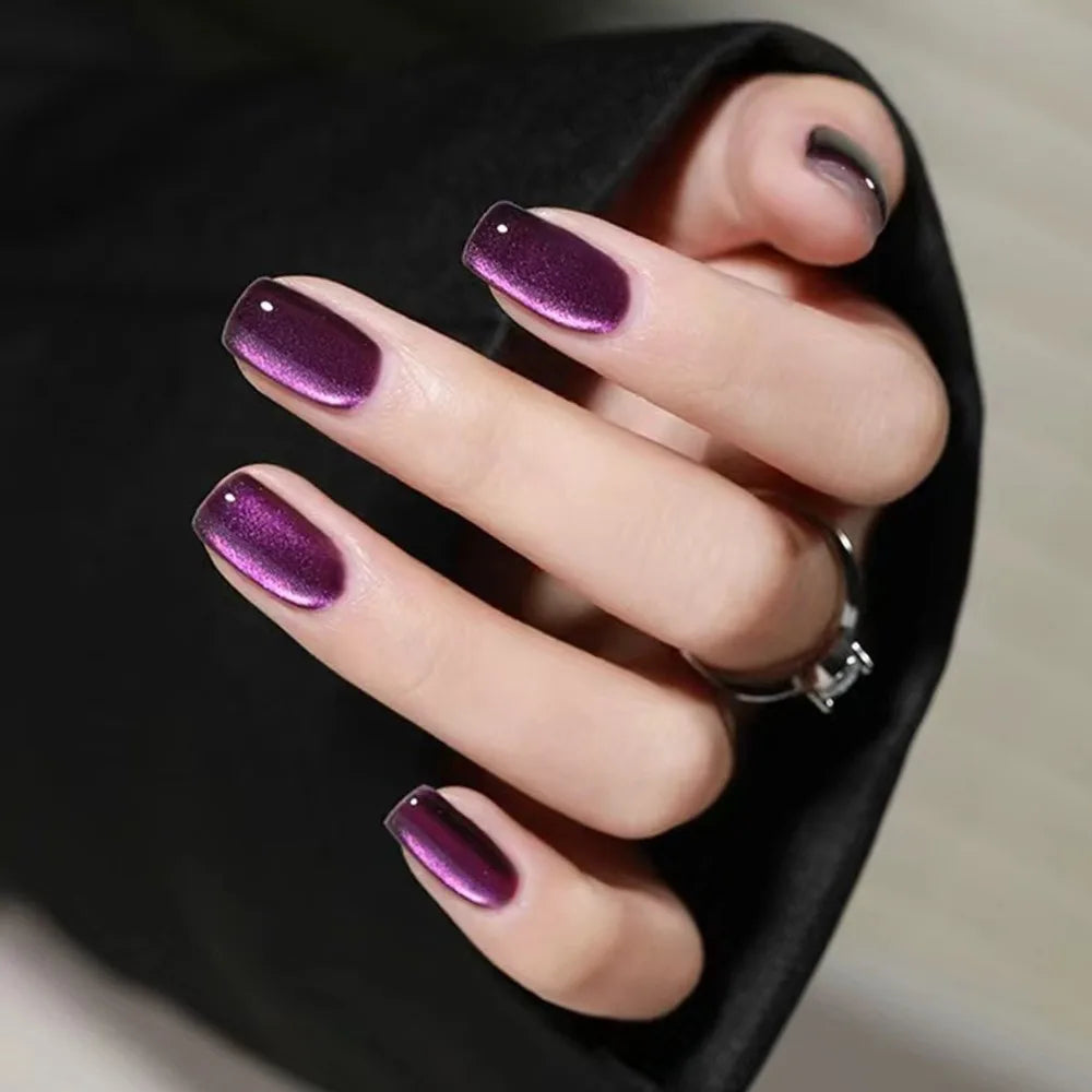 24 Cat Eye Valentine's Day Nails | French Ballet Nail Press on Nails