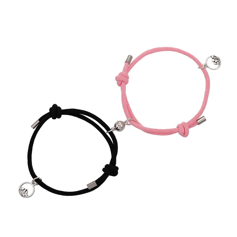 Valentine Gift For Girlfriend | Adjustable Sea Mountain Magnatic Bracelet | Forever Love Relationship Bracelet