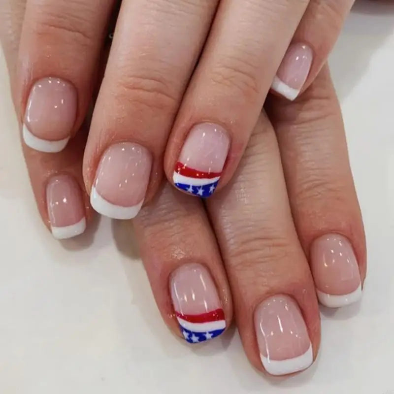 27RC 4th of July Glam: Square Nails & Independence Day Glues