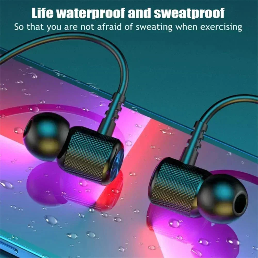 Magnetic Neckband Headphones | Sport Running Earbuds Waterproof Bluetooth 5.0 Headset With Mic