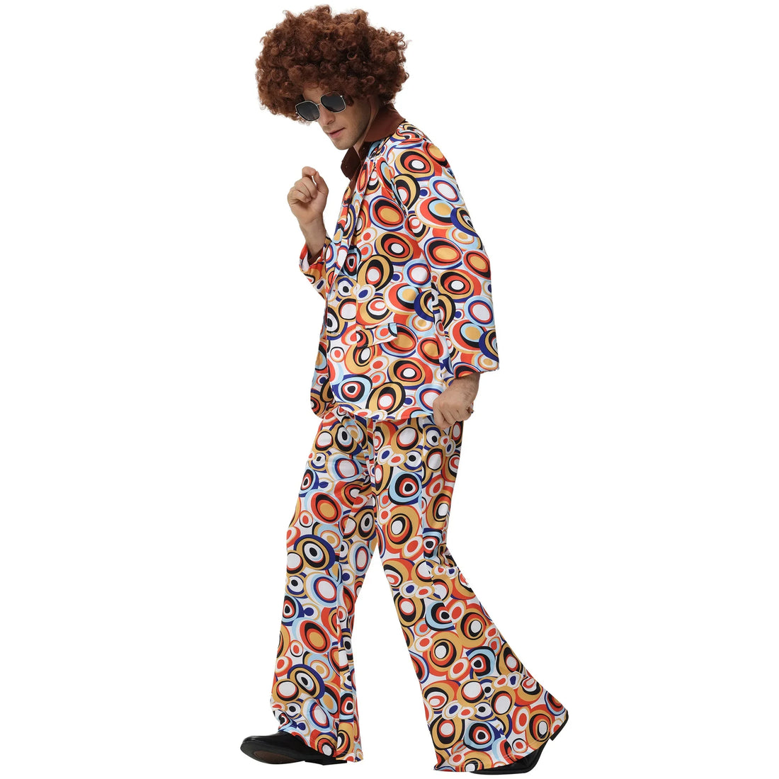 80s Hippie Clothes |Couple Retro Disco Costumes for Cosplay Couples Purim Dress Up