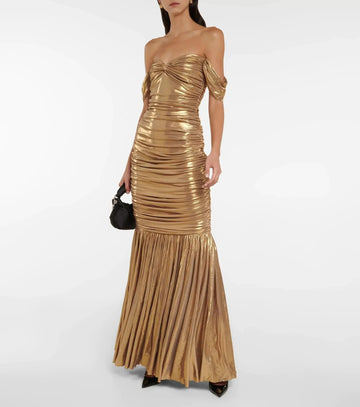 Off the shoulder sequin dress long | Mermaid Prom Floor Length Dress