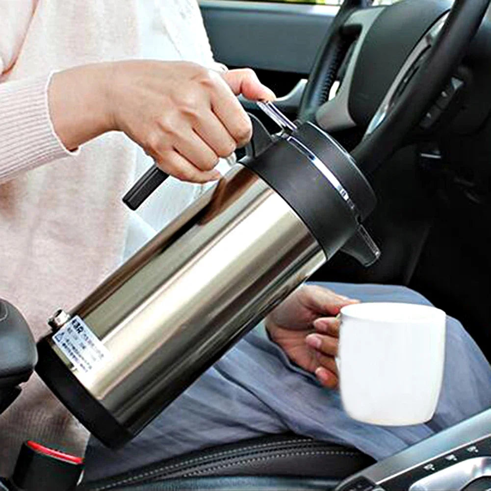 12V/24V Electric Heating Cup Kettle Stainless Steel Auto Shut Off Fast Boiling Kettle