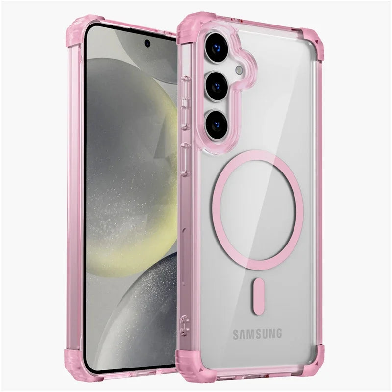 Transparent Shockproof Phone Case | Samsung Galaxy S25 edge S24 S23 S22 S21 Note 20 Ultra Plus FE S24FE