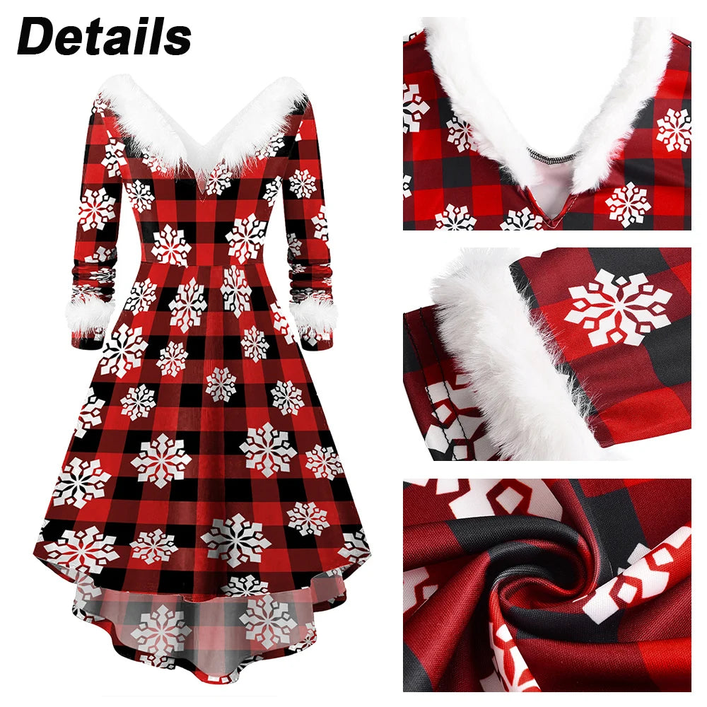 Christmas Dress Women | Elegant Vintage Cosplay Party Long Dresse for Female