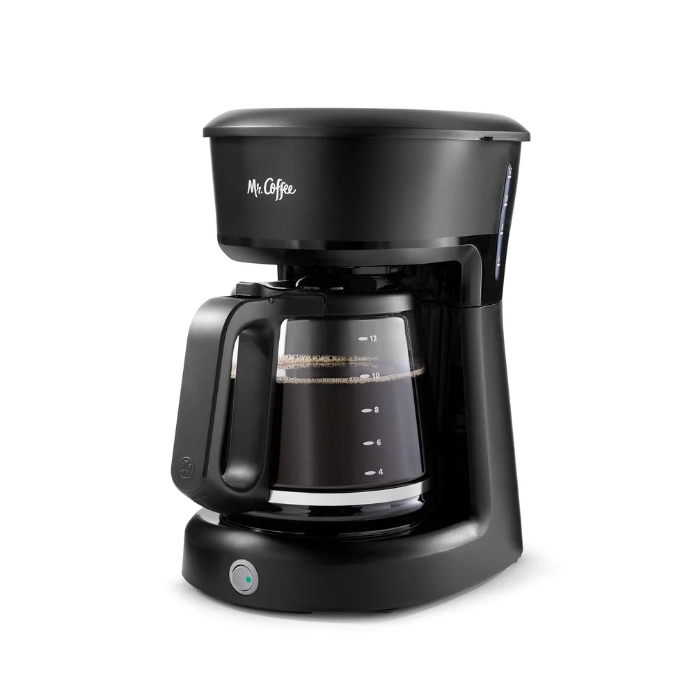12 Cup Coffee Maker With Auto Shut Off -View Water Window Power Indicator Brew Anytime