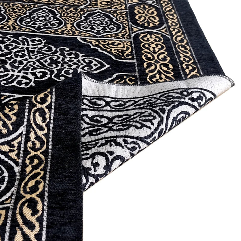 Prayer mat with muslim prayer beads and gift bag travel | prayer rug hajji gift sets
