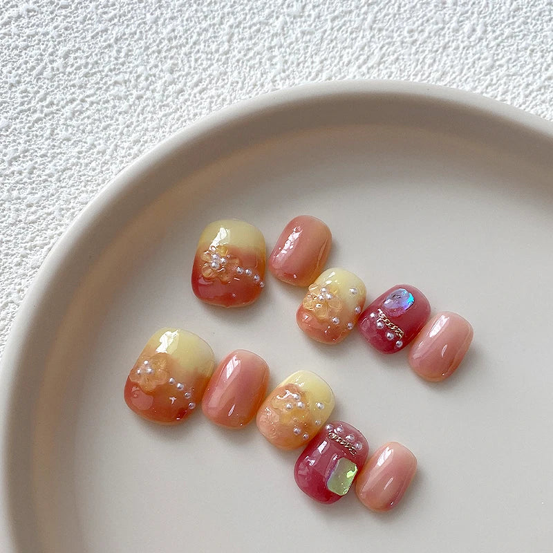 10PCS Cute summer nail designs