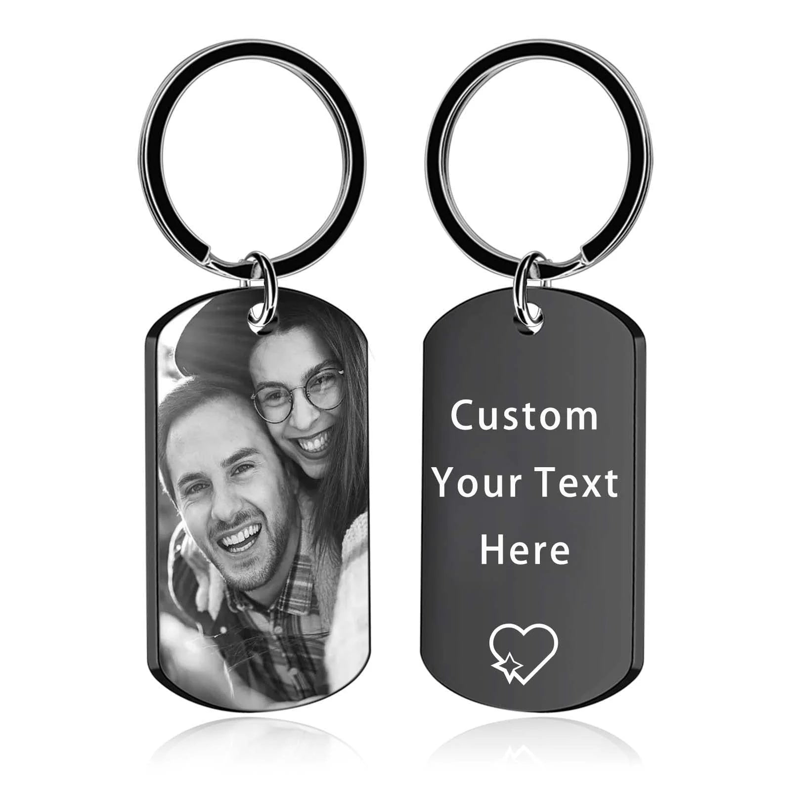 Personalized Gifts For Family Members | Stainless Steel Text Keyring Gift
