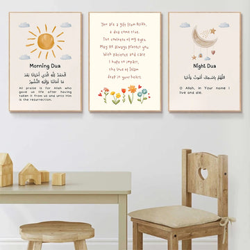 Arabic Alphabet Ayatul Kursi Quran Quotes Islamic Wall Art Canvas Painting Posters And Prints Picture For Baby Kids Room Decor