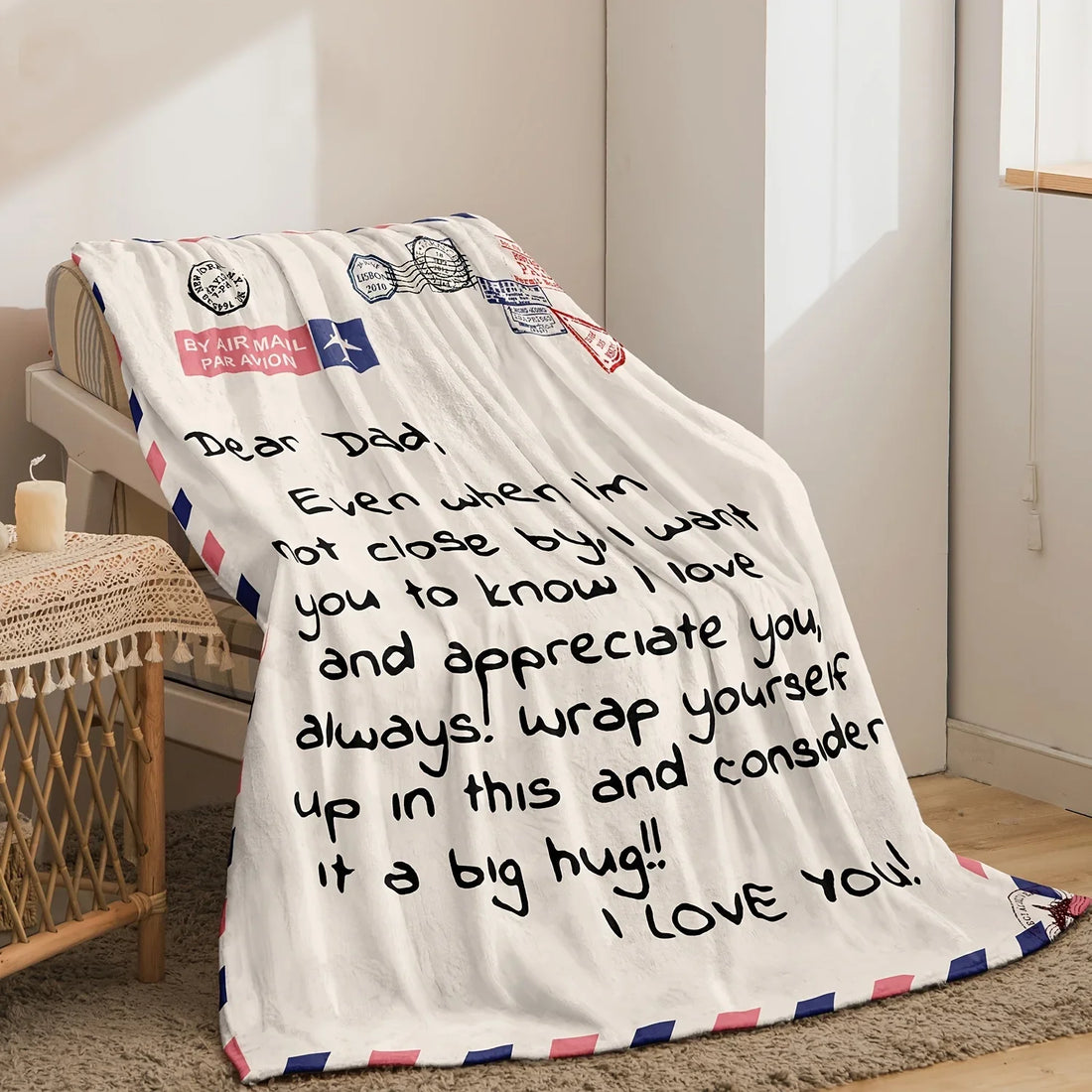 Blanket - Soft, Warm, and Lightweight for All Seasons - Perfect Father's Day Gift for Dad