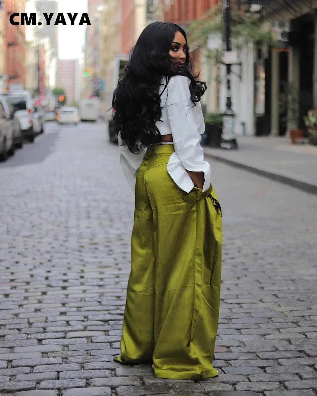 Wide Leg Pants High Waist | Cargo Streetwear Safari Style Trousers