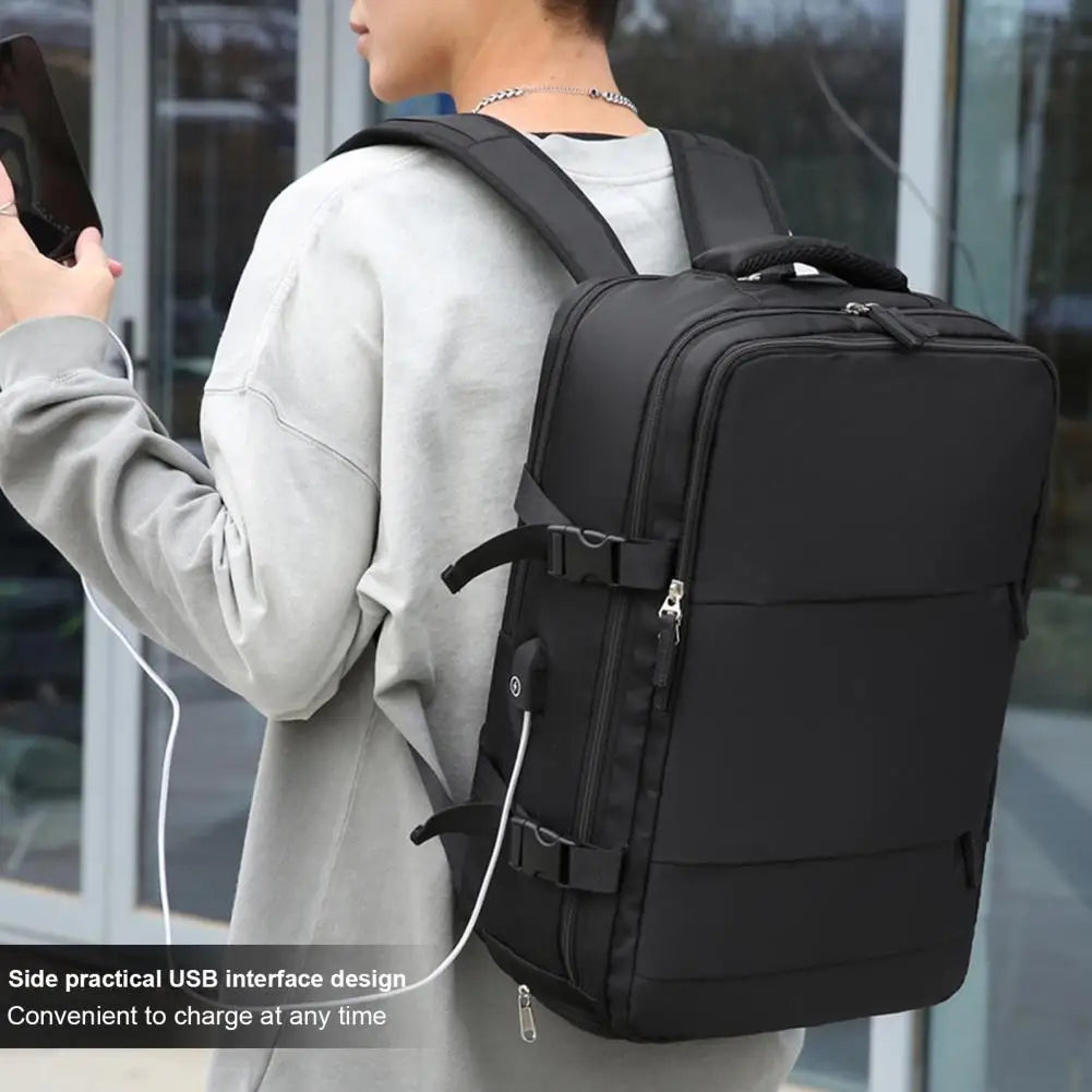 Capacity Laptop Backpack Briefcase | Capacity Travel Backpack With Multi Pockets