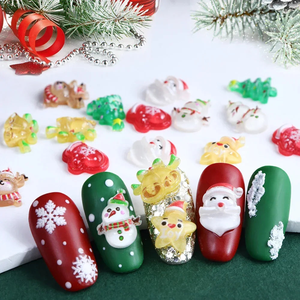 30 Christmas Snowman Nail Designs | Xmas Tree Nails Accessories | Cute New Year Nails