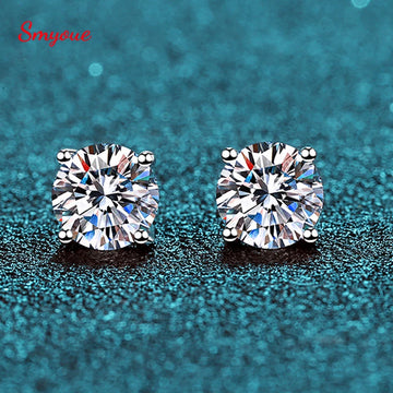 Smyoue Studs Earrings | Stud Earrings Unisex | Silver Platinum Plated