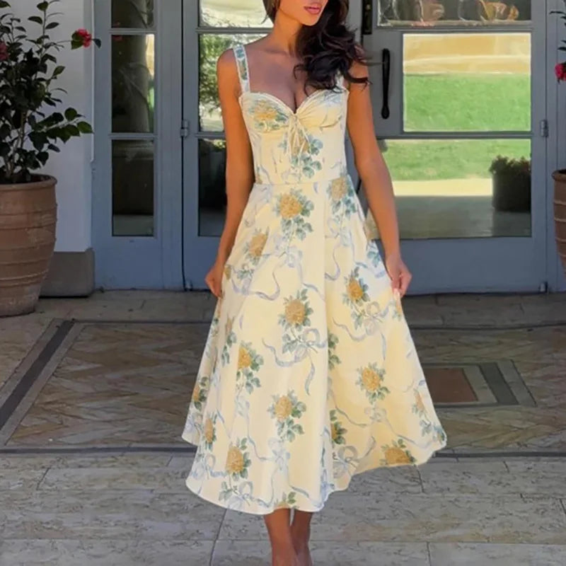 2025 Summer Boho Off-Shoulder Vacation Dress